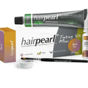 HairPearl Namų dažymo rinkinys antakiams PPD FREE - SILVER FOX