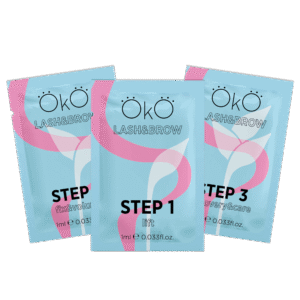 OKO laminavimo sistemos rinkinys pakeliuose 3x1ml.