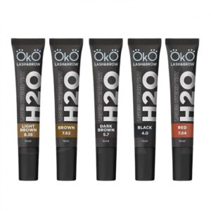 OKO H2O hibridiniai antakių ir blakstienų dažai 15 ml.