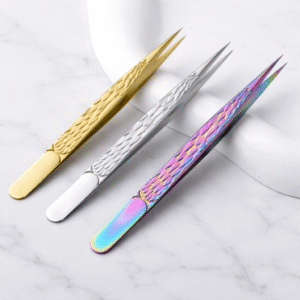 Profesionalūs antakių pincetai smailiu galu