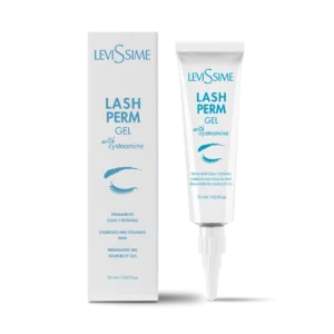 LeviSsime Lash Perm Gel with Cysteamine – Profesionalus blakstienų ir antakių laminavimo gelis 15ml.