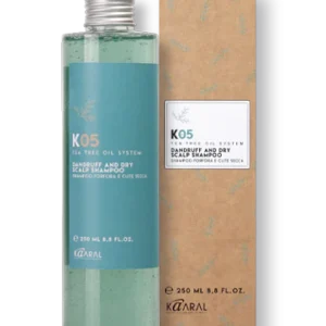 K05 trichologinis šampūnas nuo sauso galvos odos pleiskanojimo ir pleiskanų profilaktikai (250 ml)